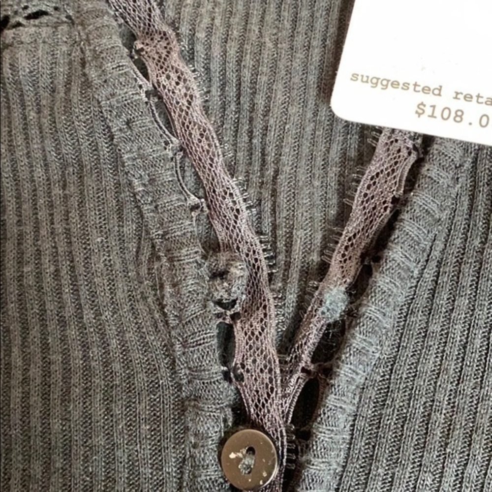 Free People Black Top Size XS NWT - Picture 7 of 9